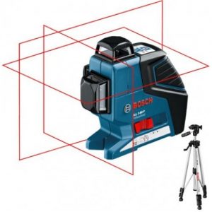Laser 2 líniový BOSCH GLL2-80P + prijímač + statív k: 004536